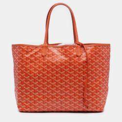 Pre Owned Goyard Orange Goyardine Saint Louis PM