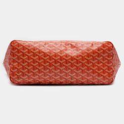 Pre Owned Goyard Orange Goyardine Saint Louis PM