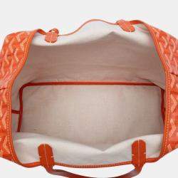Pre Owned Goyard Orange Goyardine Saint Louis PM