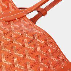 Pre Owned Goyard Orange Goyardine Saint Louis PM