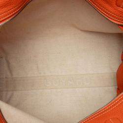 Pre Owned Goyard Orange Goyardine Sac Hardy Pet Carrier PM
