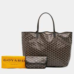 مملوكة مسبقًا Goyard Black Goyardine Saint Louis GM