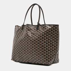 مملوكة مسبقًا Goyard Black Goyardine Saint Louis GM
