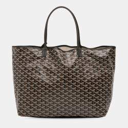 مملوكة مسبقًا Goyard Black Goyardine Saint Louis GM