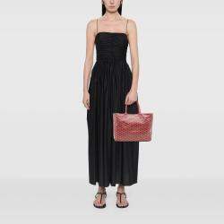 Pre Owned Goyard Red Goyardine Saint Louis PM