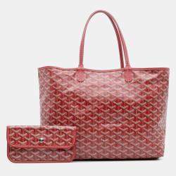 Pre Owned Goyard Red Goyardine Saint Louis PM