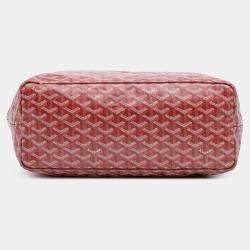 Pre Owned Goyard Red Goyardine Saint Louis PM