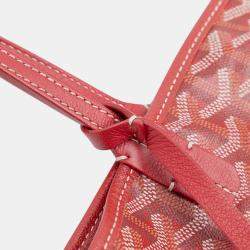 Pre Owned Goyard Red Goyardine Saint Louis PM