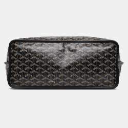 Pre Owned Goyard Black Goyardine Reversible Anjou PM