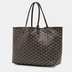 Pre Owned Goyard Black Goyardine Saint Louis PM