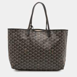 Pre Owned Goyard Black Goyardine Saint Louis PM