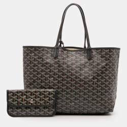 Pre Owned Goyard Black Goyardine Saint Louis PM