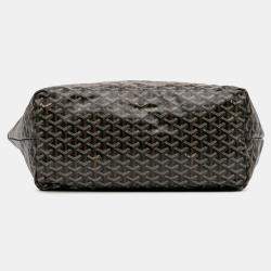 Pre Owned Goyard Black Goyardine Saint Louis GM