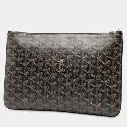 مملوكة مسبقًا Goyard Black Goyardine Senat MM