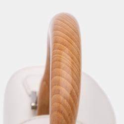 Pre Owned Goyard Coated Canvas White Mini Goyardine Saigon Souple