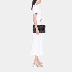 مملوكة مسبقًا Goyard Black Goyardine Senat MM