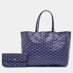 مملوكة مسبقًا Goyard Blue Goyardine Saint Louis PM