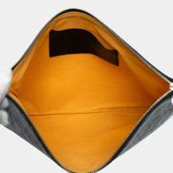 Pre Owned حقيبة سينات غويار MM غويار كنفاس مقوى غويار ردين سوداء