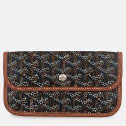 Pre Owned Goyard Isabel Tote Bag Natural/Black Pvc Leather