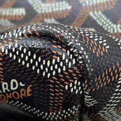 Pre Owned Goyard Isabel Tote Bag Natural/Black Pvc Leather