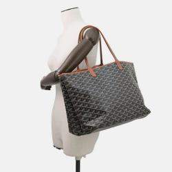 Pre Owned Goyard Isabel Tote Bag Natural/Black Pvc Leather