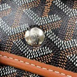 Pre Owned Goyard Isabel Tote Bag Natural/Black Pvc Leather