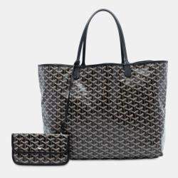 مملوكة مسبقًا Goyard Black Goyardine Saint Louis GM
