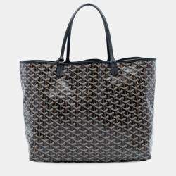 مملوكة مسبقًا Goyard Black Goyardine Saint Louis GM