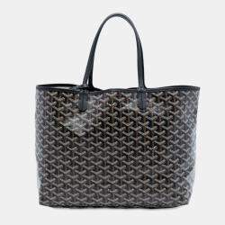 مملوكة مسبقًا Goyard Black Goyardine Saint Louis PM