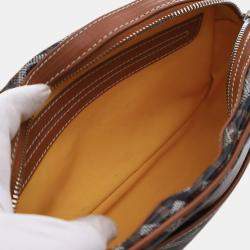 مملوكة مسبقًا Goyard Black Brown Goyardine Sac Cap Vert