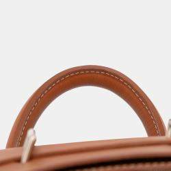 Pre Owned Goyard Black Brown Goyardine Steamer PM