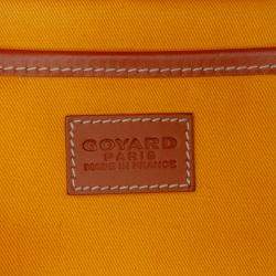 Pre Owned Goyard Black Brown Goyardine Steamer PM