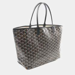مملوكة مسبقًا Goyard Saint Louis Pm Tote Bag In Coated Canvas And Leather Black Multicolor