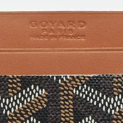 مملوكة مسبقًا محفظة بطاقات جويارد سان سولبيس جلد وكانفاس جوياردين مقوى بني