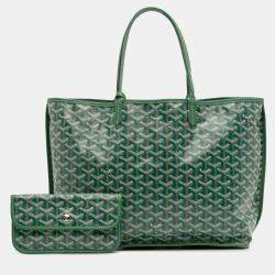 مملوكة مسبقًا حقيبة يد غويارد قابلة للانعكاس أنجو قماش غوياردي�ن أخضر حجم بّي إم