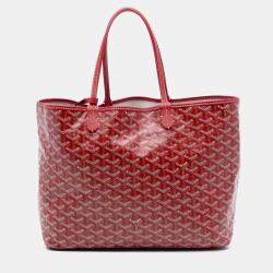 Pre Owned Goyard Red Goyardine Saint Louis PM