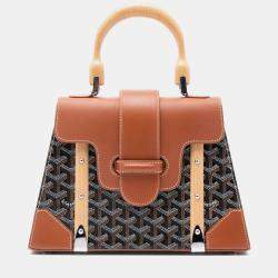 Pre Owned حقيبة جويارد سايغون مقوى صغيرة أسود بني غوياردين