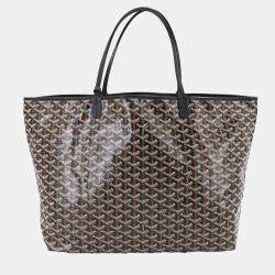 مملوكة مسبقًا Goyard Saint Louis GM Black PVC Leather Tote Bag
