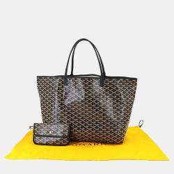 مملوكة مسبقًا Goyard Saint Louis GM Black PVC Leather Tote Bag