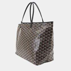 مملوكة مسبقًا Goyard Saint Louis GM Black PVC Leather Tote Bag