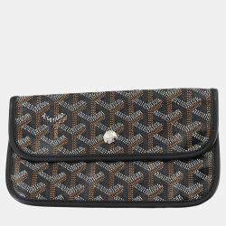 Pre Owned Goyard Saint Louis GM Black PVC Leather Tote Bag