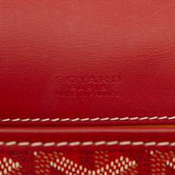 Pre Owned Goyard Red Goyardine Belvedere II PM