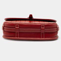Pre Owned Goyard Red Goyardine Belvedere II PM