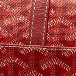 Pre Owned Goyard Red Goyardine Belvedere II PM