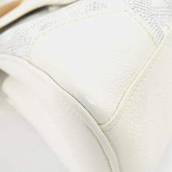 Pre Owned Goyard White Coated Canvas Leather Saigon Handbag