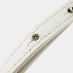 Pre Owned Goyard White Coated Canvas Leather Saigon Handbag