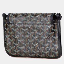 مملوكة مسبقًا Goyard Plumet Pouch Wallet Black Leather