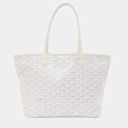 Pre Owned Goyard Artois Pm Tote Bag Coated Canvas
