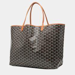 مملوكة مسبقًا Goyard Black Goyardine Saint Louis GM