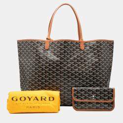 مملوكة مسبقًا Goyard Black Goyardine Saint Louis GM